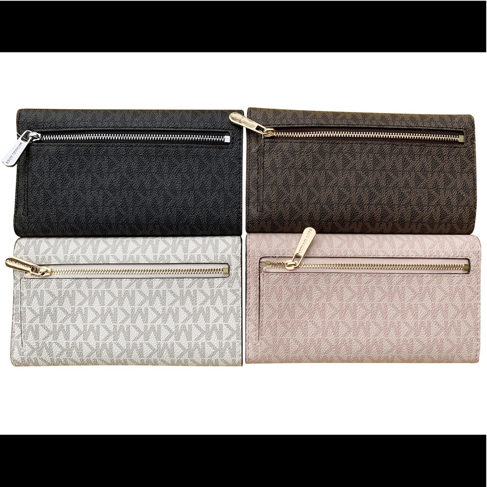 👜💕-Michael Kors Large Trifold Wallet - Picture 2 of 8